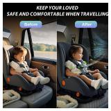 PEMOTech Car Window Shades(2 Pack)-Certified Car Side Window Sun Shades, UV Protection Breathable Spandex Baby Window Covers, Universal Fit Most (99%) of Cars, Protect Privacy for Family (27.2\"x39.8\
