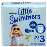 Huggies Little Swimmers Disposable Swim Diapers, Size 3 (16-26 lbs), 20 Ct