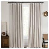 QJmydeco 120 Inch Curtains High Ceiling Tall Curtains for Living Room Long Large Window Drapes 120 Length/10 ft Heat Insulated Summer Luxury Bohemian Blackout Curtains Cottage (W50 xL120 2Panels)