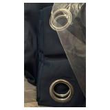 NICETOWN 100% Blackout Blinds, Laundry Room Decor Window Treatment Curtains, Thermal Insulated Energy Smart Drapes and Draperies for Villa, Hall and Studio, Navy Blue, Set of 2, 52 inches x 95 inches
