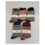 YZKKE 5Pack Womens Vintage Winter Socks, 5 Pack