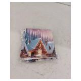 Christmas Scene Holiday Hand Towels, Set Of 2