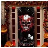3D Design Scary Skeleton Door Cover 72"x 30"