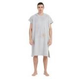 SEASHORE TREE Hooded Beach Towel for Adults, Gray,