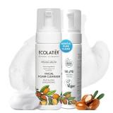 Foaming Facial Cleanser with Organic Argan Oil, 5.1 Fl Oz - ECOLATIER