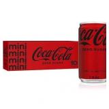 Coca-Cola Zero Sugar Sugar-Free Soda Fridge Pack  7.5 fl oz Mini Cans, 10 Pack, BB 5/10/2025
