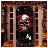 3D Design Scary Skeleton Door Cover 72"x 30"