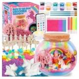 Glow In The Dark Unicorn Terrarium Kit for Kids