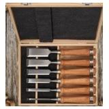 6 Piece Wood Chisel Set, 6, 10, 12, 16, 20, 26 mm