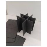 Forego 2 Sets Glass Divider Kit, Fits Boxes 16x12x12, Black