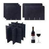 Forego 2 Sets Glass Divider Kit, Fits Boxes 16x12x12, Black