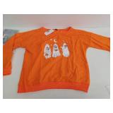 Halloween Ghost Trio Crewneck Sweatshirt- Size 2Xl