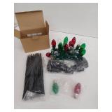 Vintage Christmas String Lights with Stakes