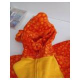 Orange Dragon Halloween Costume with Yellow Belly size Lg