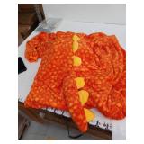 Orange Dragon Halloween Costume with Yellow Belly size Lg