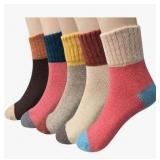 Womens Wool Winter Socks 5-Pack