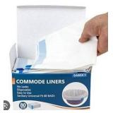 Sameky Disposable Commode Liners - 25 Count Pack