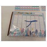 Poztive Kids Magnetic Weekly Calendar Board