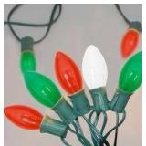 25 CT Christmas C7 String Lights - Indoor/Outdoor Patio Lights