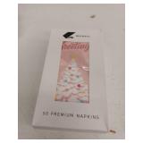 Christmas Tree Design Holiday Paper Napkins - 50 Pack