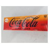 Coca-Cola Zero Sugar Soda Orange Cream, 12.0 fl oz, 12 pack, BB 5/26/2025