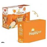 Happy Baby Organics Super Foods Stage 4 Baby Food Box Set- Squash, Pears, & Apricots- expired May 3 25