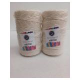 3mm Natural Macrame Cotton Cord - 2 Pack