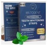MILTODENT Sensitive Teeth Whitening Strips, 20pcs