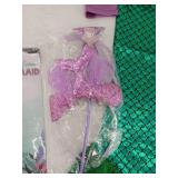 Dnqcos Little Mermaid Halloween Costume, 7-9 Year Old