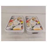 Food Storage Container with Lid, 2 Pack