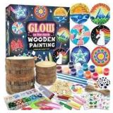 Kids Wooden Painting Kit-Glow in The Dark-Arts & Crafts