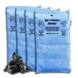 Extra Large Activated Charcoal Bamboo Odor Absorber Bags, 4 Bags