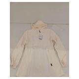 baleaf Womens Long Fleece Jacket, Small, Cream