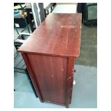 Wood Four-Drawer Dresser with Round Knobs