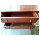 Wood Four-Drawer Dresser with Round Knobs