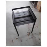 Black Metal Two-Tier Side Table