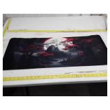 Extended Gaming Mouse Pad - Dark Mountain Moonscape Design