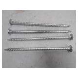 Galvanized Ring Shank Nails - Construction Grade Fasteners,14 inch long, 4 PCs