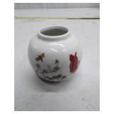 Chelsea Gardens Porcelain Vase with Floral and Butterfly Design