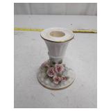 Lefton China Hand Painted Porcelain Candlestick Holder #835