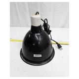Black Heat Lamp with Ceramic Socket and Power Cord, no bulb