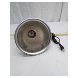 Black Heat Lamp with Ceramic Socket and Power Cord, no bulb