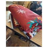 $90 Christmas Rug 8x10 Washable Non Slip Stain Resistant Red