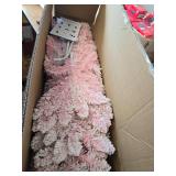 $70 Oakmont 6 FT Artificial Christmas Snow Tree, Hinged Xmas Full