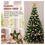 4FT Premium Xmas Tree, 450 PVC Tips & Metal Stand, Green