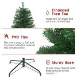 4FT Premium Xmas Tree, 450 PVC Tips & Metal Stand, Green