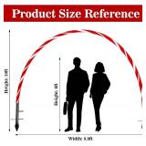 $95 VIHOSE 10ft Candy Cane Arch LED Xmas Outdoor Decor 3 Pcs