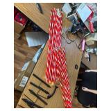 $95 VIHOSE 10ft Candy Cane Arch LED Xmas Outdoor Decor 3 Pcs