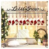 Soaoo Metal Christmas Stocking Holder Stand 33.5 x 30 x 8.3 Inch