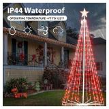 $190 9ft Outdoor Christmas Tree 478 LEDs, Smart Spiral Cone Tree